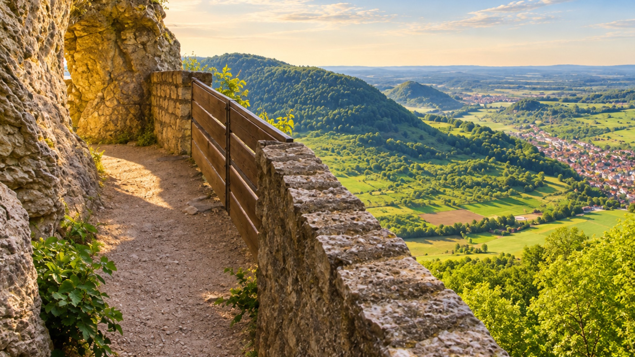 Felsenweg und Weitblick rund um Bad Urach
