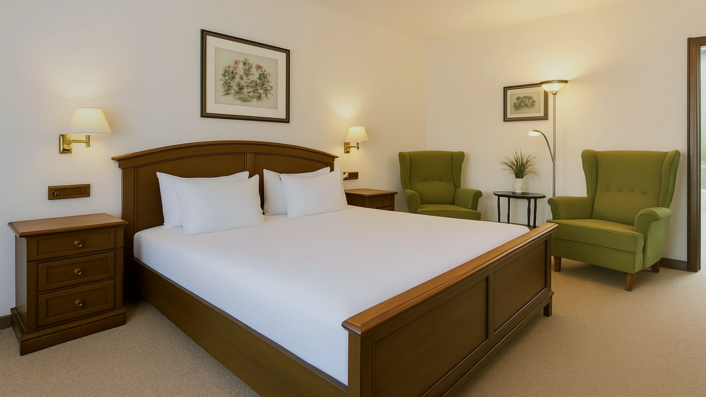 Zimmerbeispiel aus dem Flair Hotel Vier Jahreszeiten